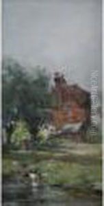 Cottage Pond, Donegal by William Bingham McGuinness
