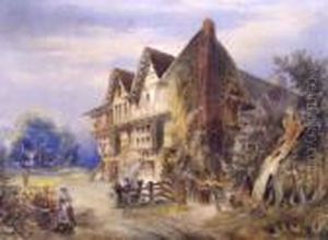 Continental Country House With Figures Continental Country House With Figures