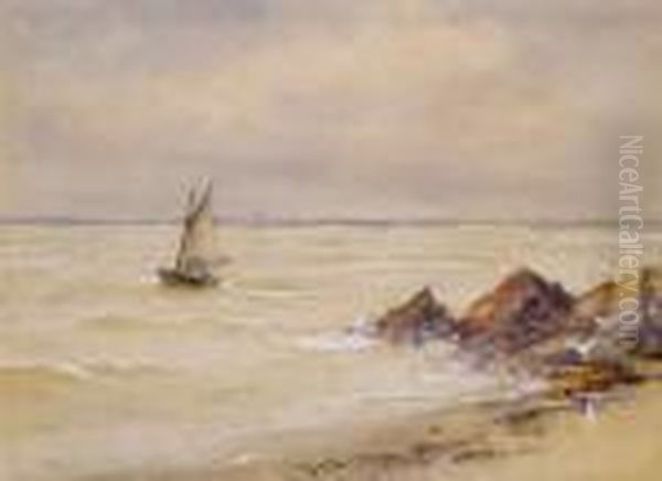 Sailboat At Sea - view 1