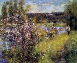 The Seine At Chatou by Pierre Auguste Renoir