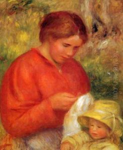 Woman And Child by Pierre Auguste Renoir