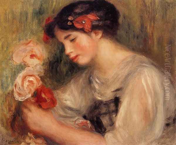 Portrait Of Gabrielle Aka Young Girl With Flowers - view 1