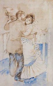 Country Dance (study) by Pierre Auguste Renoir