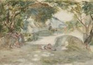'the Village' (whitehouse) by William McTaggart