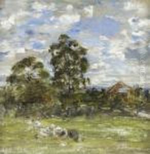 Summer In The Garden, Broomieknowe by William McTaggart