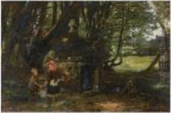 Queen Mary's Well, Barncluith - view 1