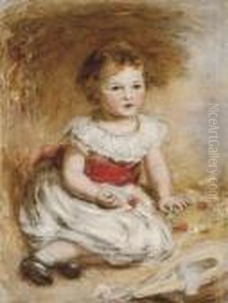Portrait Of A Young Girl In A Red Sash - view 1