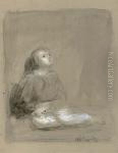 Sketch Of A Young Boy - view 1