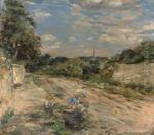 The Fruit Seller, Melville Gates, Lasswade Road by William McTaggart