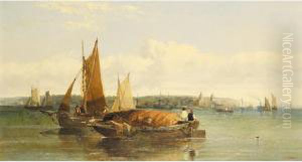 Fishing Boats Off Greenwich - view 1
