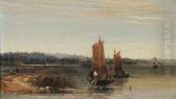 Fishing Boats In An Estuary - view 1