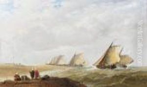 Arrival Of The Fishing Fleet by Arthur Joseph Meadows