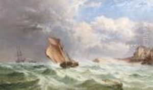 Rough Weather Off Newquay Cornwall