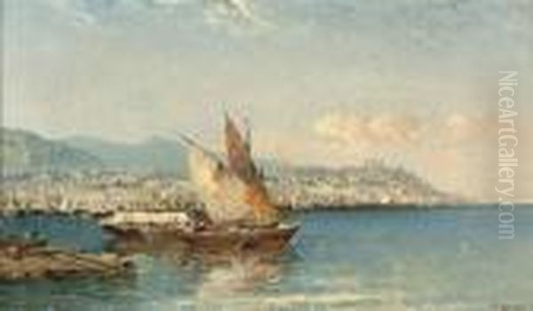 Fishermen On The Bay Of Genoa - view 1