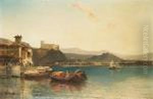 Arona, Lake Maggiore by Arthur Joseph Meadows