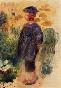 Portrait Of A Kid In A Beret by Pierre Auguste Renoir