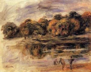 Fishermen By A Lake