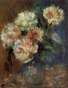 Vase Of Peonies by Pierre Auguste Renoir