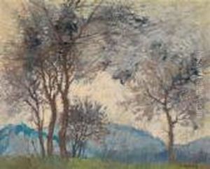 Eine Landschaft by Laszlo Mednyanszky
