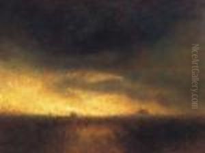 Landscape At Dusk by Laszlo Mednyanszky