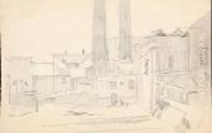 A Folio Of Pencil Drawings All By The Samehand, Some Signed And Stamped