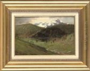 A View Accross The Valley by Laszlo Mednyanszky