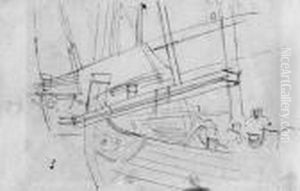 Sailing Boats, 1900s by Laszlo Mednyanszky