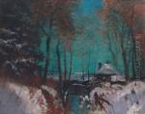 Snowy Landscape, Between 1905-1910 by Laszlo Mednyanszky