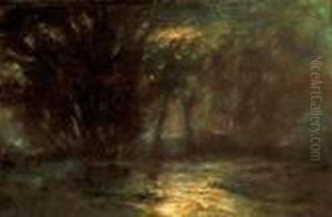 Moonlit Tarpatak (brook In The Tatras) by Laszlo Mednyanszky
