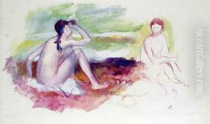 Two Bathers by Pierre Auguste Renoir