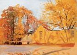 Autumn Colours by Laszlo Mednyanszky