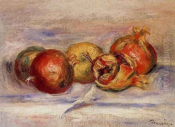 Three Pomegranates And Two Apples - view 1
