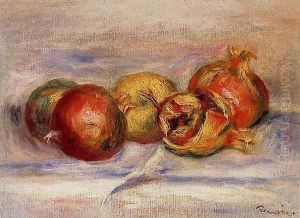 Three Pomegranates And Two Apples by Pierre Auguste Renoir