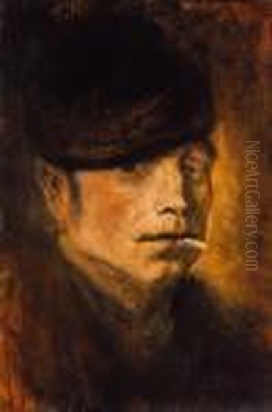 Boy In A Hat, About 1900 - view 1