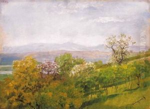 Spring Hillside by Laszlo Mednyanszky