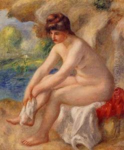 Leaving The Bath by Pierre Auguste Renoir