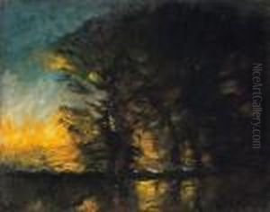 Twilight Among The Trees by Laszlo Mednyanszky