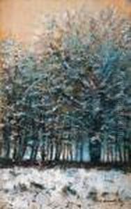 Snowy Trees by Laszlo Mednyanszky
