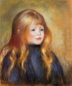 Head Of A Child Aka Edmond Renoir by Pierre Auguste Renoir