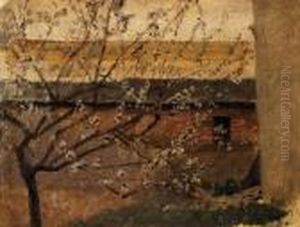 Blossoming Of The Cherry-tree by Laszlo Mednyanszky