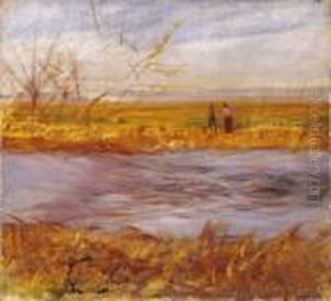By The Brook by Laszlo Mednyanszky
