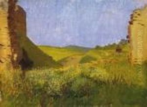 The Castle Of Becko by Laszlo Mednyanszky