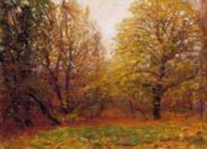 Early Autumn In The Gardens by Laszlo Mednyanszky