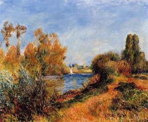 The Seine At Argenteuil by Pierre Auguste Renoir