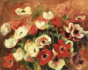 Spray Of Anemones by Pierre Auguste Renoir