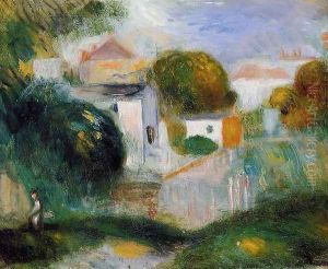 Houses In The Trees by Pierre Auguste Renoir