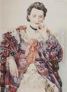 Portret Kobiety by Jozef Mehoffer