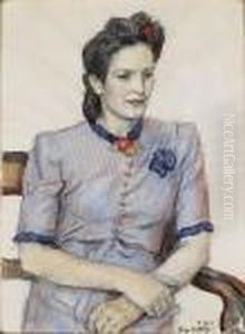 Portret Kobiety by Jozef Mehoffer