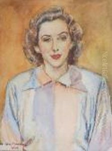 Portret Mlodej Kobiety by Jozef Mehoffer
