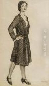 Portret Mlodej Kobiety En Pied (gizeli Oskarowej Schenkerowej?), [ok. 1925 Lub Po]